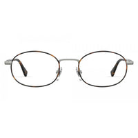 Elasta Men's Eyeglasses - Havana Grey Metal Full Rim Oval Shape Frame | E 7247 0AB8 ,