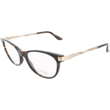 Emozioni Women's Eyeglasses - Havana Gold Full Rim Cat Eye Shape Frame | EM 4047 02IK ,