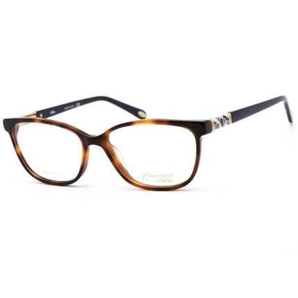 Emozioni Women's Eyeglasses - Light Havana Plastic Full Rim Cat Eye | EM 4049 0SX7 ,