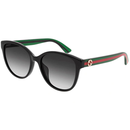 Gucci Women's Sunglasses - Black Green Acetate Full Rim Cat Eye Frame | GG0703SKN 002 ,
