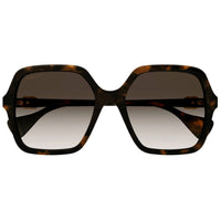 Gucci Women's Sunglasses - Havana Acetate Full Rim Square Shape Frame | GG1072SA 002 ,