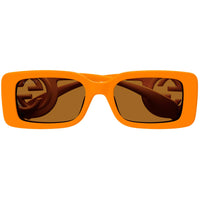 Gucci Women's Sunglasses - Orange Acetate Full Rim Rectangular Frame | GG1325S 008 ,