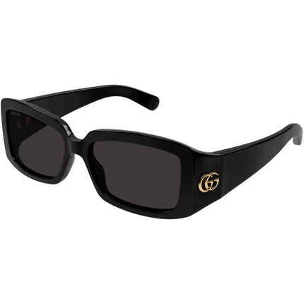 Gucci Women's Sunglasses - Black Injected Plastic Rectangular Frame | GG1403SK 001 ,
