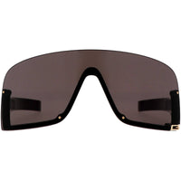 Gucci Women's Sunglasses - Black Plastic Rimless Shield Frame Grey Lens | GG1637S 003 ,