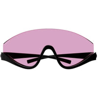Gucci Women's Sunglasses - Black Plastic Half Rim Shield Shape Frame | GG1650S 002 ,