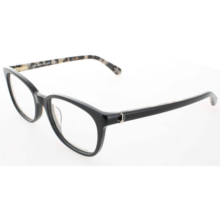 Kate Spade Women's Eyeglasses - Black Acetate Full Rim Oval Frame | LUELLA 0807 ,