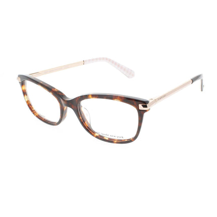 Kate Spade Women's Eyeglasses - Havana/Gold Acetate/Metal Cat Eye Frame | VICENZA 0086 ,