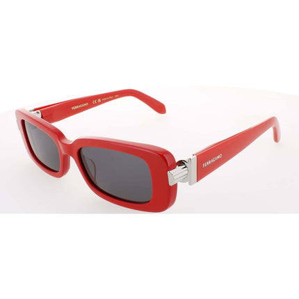 Salvatore Ferragamo Women's Sunglasses - Red Acetate Rectangular Frame | SF1105S 600 ,