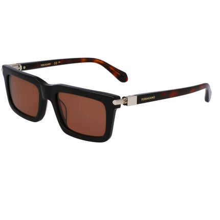 Salvatore Ferragamo Men's Sunglasses - Dark Tortoise Rectangular Frame | SF2015S 242 ,