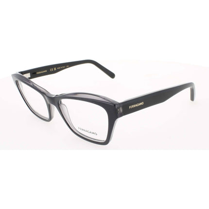 Salvatore Ferragamo Women's Eyeglasses - Dark Grey Acetate Cat Eye Frame | SF2951N 022 ,