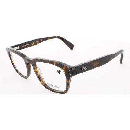 Salvatore Ferragamo Men's Eyeglasses - Dark Tortoise Acetate Square Frame | SF2958 219 ,