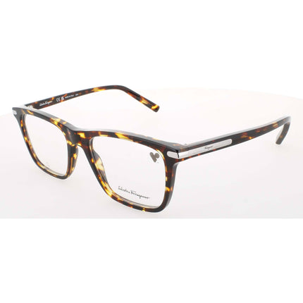 Salvatore Ferragamo Men's Eyeglasses - Tortoise Plastic Rectangular Frame | SF2959 219 ,