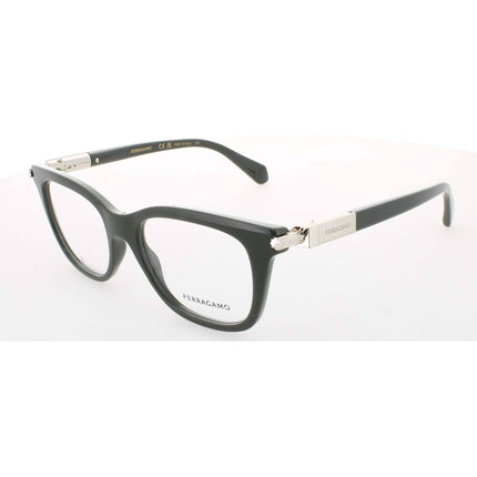 Salvatore Ferragamo Women's Eyeglasses - Dark Green Acetate/Cat Eye Frame | SF2973 302 ,