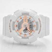 Casio Women's Analog-Digital Watch - Baby-G White Resin Strap | BA110RG-7A ,