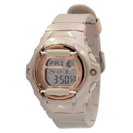 Casio Women's Alarm Quartz Baby-G Grey Dial Pink Resin Strap Digital Watch | BG169G-4 ,
