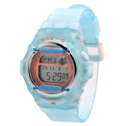 Casio Women's Digital Watch - Baby-G Digital Dial Light Blue Strap Dive | BG169R-2C ,