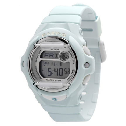 Casio Women's Digital Watch - Baby-G Digital Dial Light Green Strap Dive | BG169R-3 ,