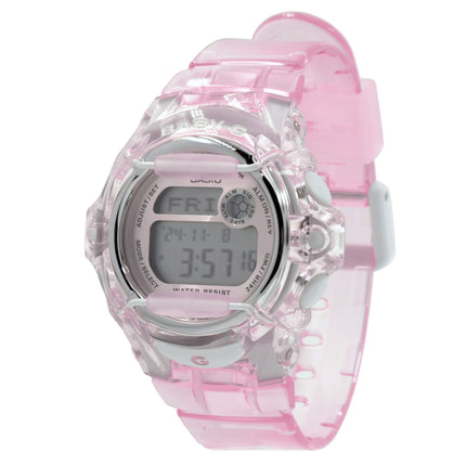 Casio Women's Alarm Watch - Baby-G Pink Transparent Strap Digital Dial | BG169R-4 ,