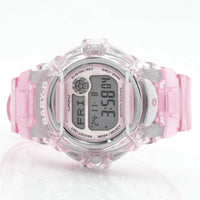 Casio Women's Alarm Watch - Baby-G Pink Transparent Strap Digital Dial | BG169R-4 ,