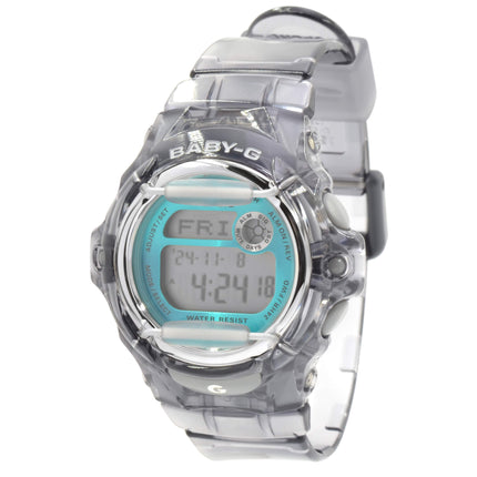 Casio Women's Digital Alarm Watch - Baby-G Quartz Teal & Grey Dial | BG169R-8B ,