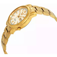 Seiko Men's Watch - Seiko 5 Automatic White Dial Yellow Gold Bracelet | SNKK84 ,