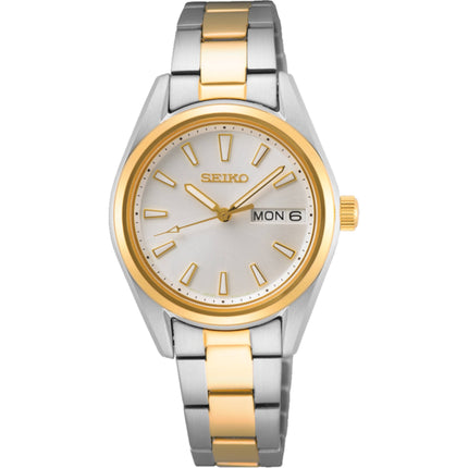Seiko Women's Watch - Classic Quartz Silver Tone Dial Two Tone Bracelet | SUR454P1 ,