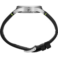 Seiko Men's Watch - Essentials Quartz Black Dial Nylon/Leather Strap | SUR517 ,