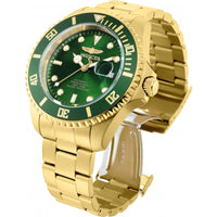 Invicta Men's Watch - Pro Diver Green Dial Yellow Gold Bracelet Automatic | 35724 ,