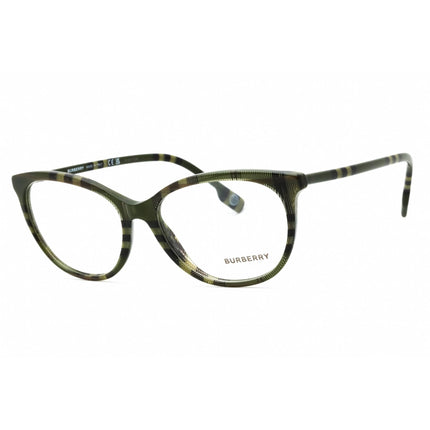 Burberry Women's Eyeglasses - Pattern Green Checkered Cat Eye Frame | 0BE2389 4089 ,