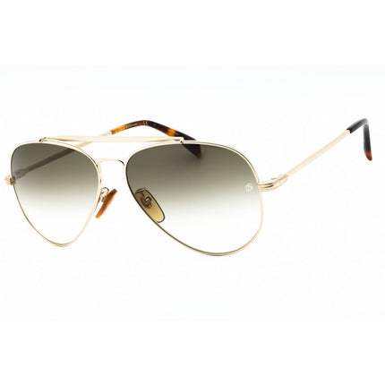 David Beckham Men's Sunglasses - Gold Metal Aviator Full Rim Frame | DB 1004/S 0J5G 9K ,