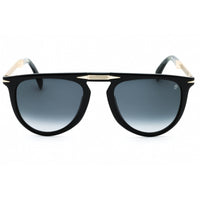 David Beckham Men's Sunglasses - Black Gold Plastic Pilot Full Rim | DB 1039/S/FD 2M2 ,