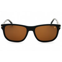 David Beckham Men's Sunglasses - Black Rectangular Frame Brown Lens | DB 1045/S 807 ,