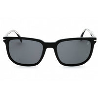 David Beckham Men's Sunglasses - Black Silver Plastic Square Frame | DB 1076/S 0BSC M9 ,