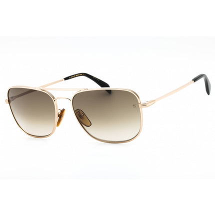 David Beckham Men's Sunglasses - Gold Metal Aviator Full Rim Frame | DB 1093/S 0J5G HA ,