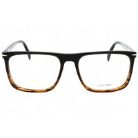 David Beckham Men's Eyeglasses - Brown Striped Havana Full Rim Frame | DB 1108 0Z15 00 ,