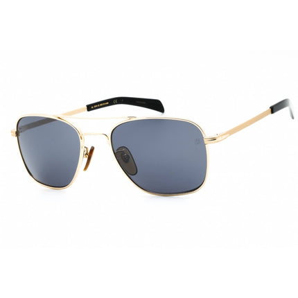 David Beckham Men's Sunglasses - Gold Metal Pilot Full Rim Frame | DB 7019/S 0J5G T4 ,