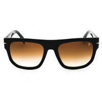David Beckham Men's Sunglasses - Black Gold Plastic Square Frame | DB 7044/S 02M2 00 ,