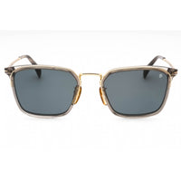 David Beckham Men's Sunglasses - Gold Grey Plastic Square Frame | DB 7065/F/S 02F7 KU ,