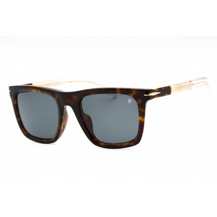 David Beckham Men's Sunglasses - Havana Crystal Square Frame | DB 7066/F/S 0KRZ KU ,
