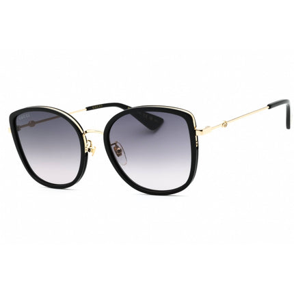 Gucci Women's Sunglasses - Black Metal Butterfly Shape Full Rim Frame | GG0606SK 001 ,