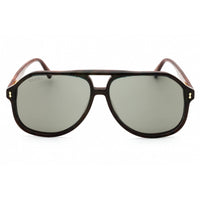 Gucci Men's Sunglasses - Blue Acetate Aviator Full Rim Frame Grey Lens | GG1042S 003 ,