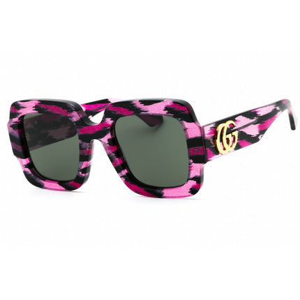Gucci Women's Sunglasses - Pink/Black Acetate Rectangular Full Rim Frame | GG1547S 003 ,