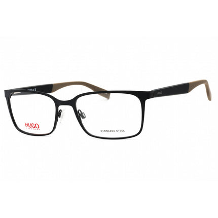 Hugo Men's Eyeglasses - Matte Blue Beige Metal Rectangular Full Rim | HG 0265 0NF0 00 ,