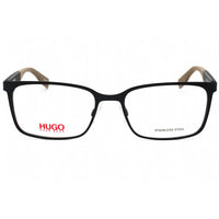 Hugo Men's Eyeglasses - Matte Blue Beige Metal Rectangular Full Rim | HG 0265 0NF0 00 ,