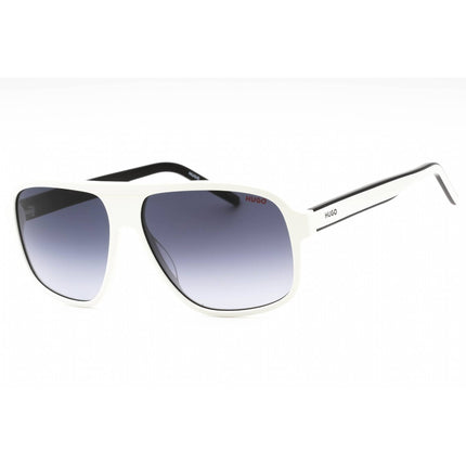 Hugo Men's Sunglasses - White Grey Navigator Plastic Frame | HG 1296/S 0HYM 9O ,