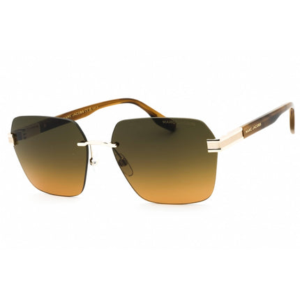 Marc Jacobs Men's Sunglasses - Brown Horn Metal Rectangular Frame | MARC 713/S 0EX4 SE ,