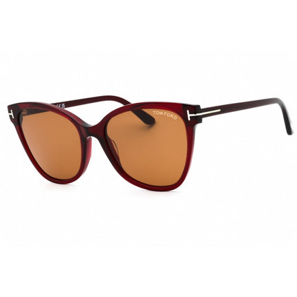 Tom Ford Women's Sunglasses - Red/Other Acetate Cat Eye Shape Frame | FT0844 ANI 68E ,
