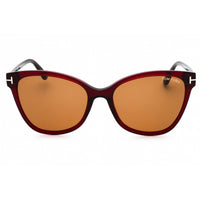 Tom Ford Women's Sunglasses - Red/Other Acetate Cat Eye Shape Frame | FT0844 ANI 68E ,