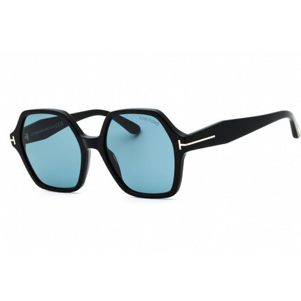 Tom Ford Women's Sunglasses - Shiny Black Acetate Geometric Shape Frame | FT1032 01A ,