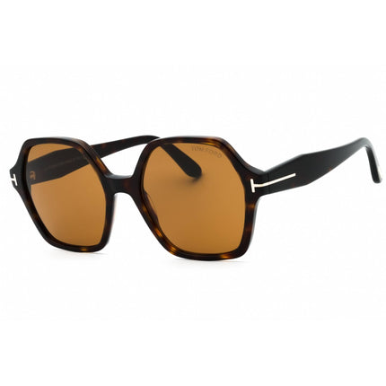 Tom Ford Women's Sunglasses - Dark Havana Acetate Geometric Shape Frame | FT1032 52E ,
